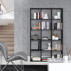 Duży regał NET106 Czarny – nowoczesność i funkcjonalność