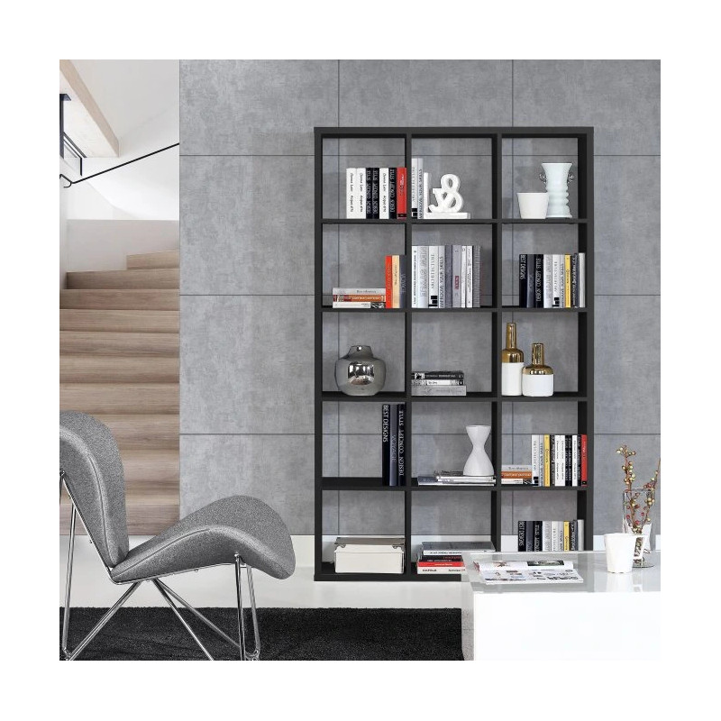 Duży regał NET106 Czarny – nowoczesność i funkcjonalność