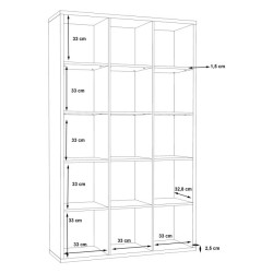 Duży regał NET106 Czarny – nowoczesność i funkcjonalność