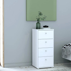 Komoda biała 4 szuflady nowoczesna – szybka wysyłka | Domowanie.pl