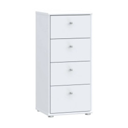 Komoda biała 4 szuflady nowoczesna – szybka wysyłka | Domowanie.pl