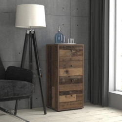 Komoda 4 szuflady Old-Wood Vintage – styl industrialny | Domowanie.pl