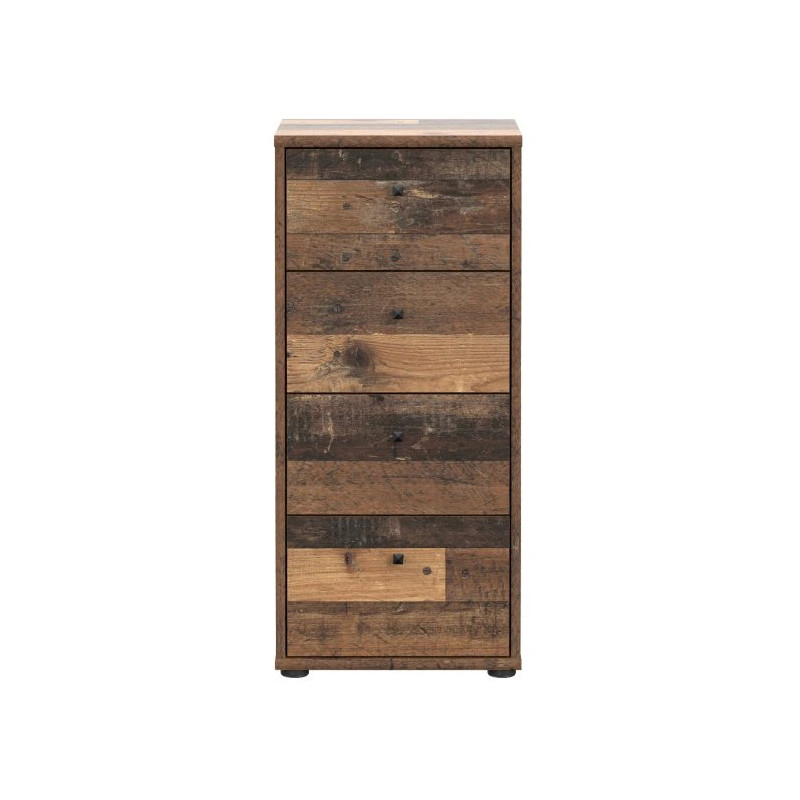 Komoda 4 szuflady Old-Wood Vintage – styl industrialny | Domowanie.pl