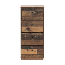 Komoda 4 szuflady Old-Wood Vintage – styl industrialny | Domowanie.pl