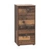 Wąska komoda z szufladami Archbox T2KK211 old wood vintage