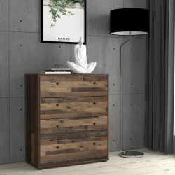 Komoda 4 szuflady Old-Wood Vintage – klasyka i styl | Domowanie.pl