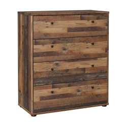 Komoda 4 szuflady Old-Wood Vintage – klasyka i styl | Domowanie.pl
