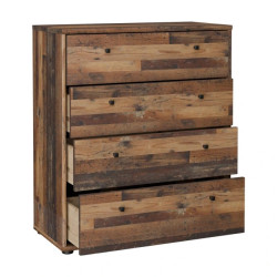 Komoda 4 szuflady Old-Wood Vintage – klasyka i styl | Domowanie.pl