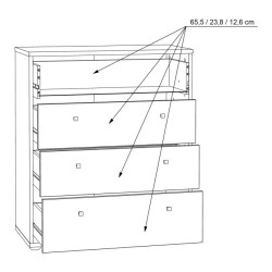 Komoda 4 szuflady Old-Wood Vintage – klasyka i styl | Domowanie.pl