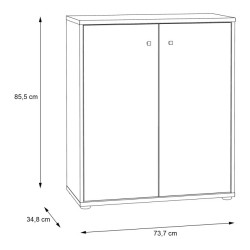 Komoda 2 drzwiczki Old-Wood Vintage – styl industrialny | Domowanie.pl