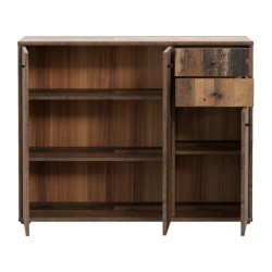 Komoda 2 szuflady 3 drzwiczki Old-Wood – styl loftowy | Domowanie.pl