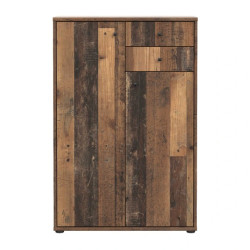 Komoda wąska wysoka Old-Wood Vintage – 2 szuflady | Domowanie.pl