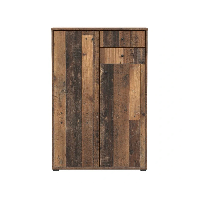 Komoda wąska wysoka Old-Wood Vintage – 2 szuflady | Domowanie.pl