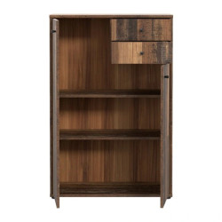 Komoda wąska wysoka Old-Wood Vintage – 2 szuflady | Domowanie.pl