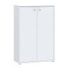 Wysoka komoda dwudrzwiowa Archbox T2KK30 biały