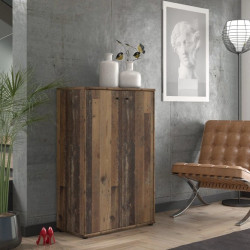 Komoda Old-Wood Vintage z półkami – industrialny styl | Domowanie.pl