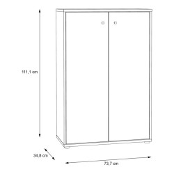 Komoda Old-Wood Vintage z półkami – industrialny styl | Domowanie.pl