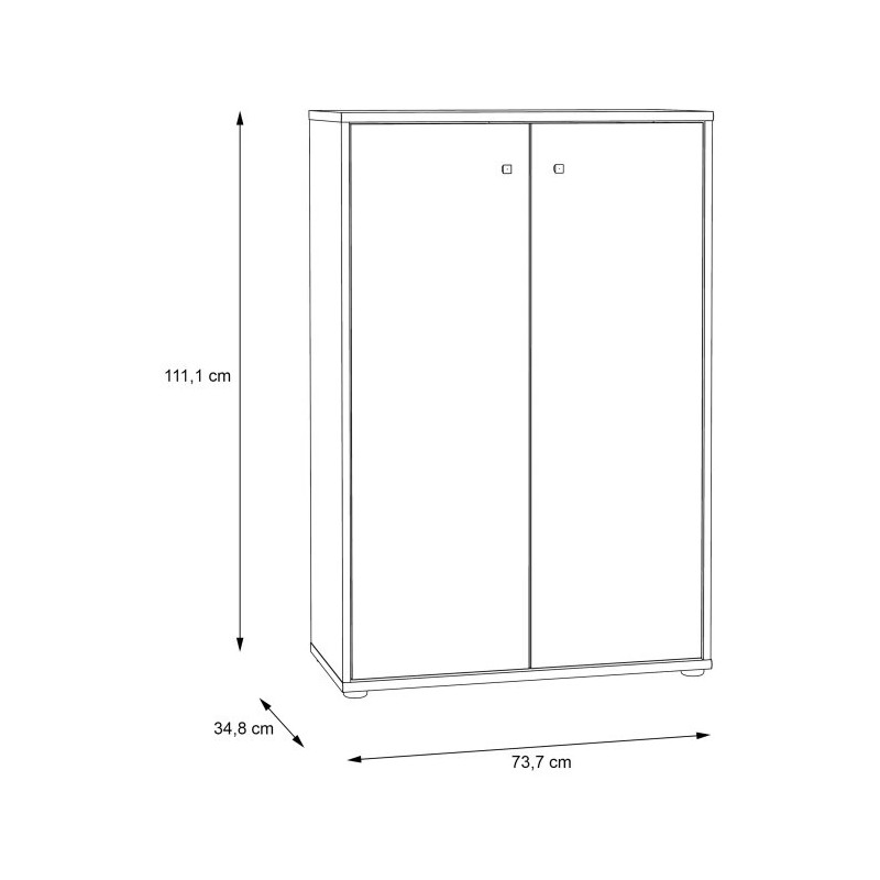 Komoda Old-Wood Vintage z półkami – industrialny styl | Domowanie.pl