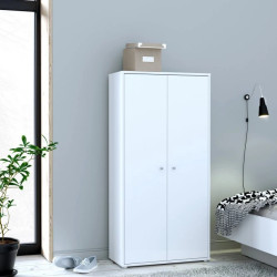 Szafka wysoka Biała 2 drzwiczki 149,5 cm – uniwersalna | Domowanie.pl