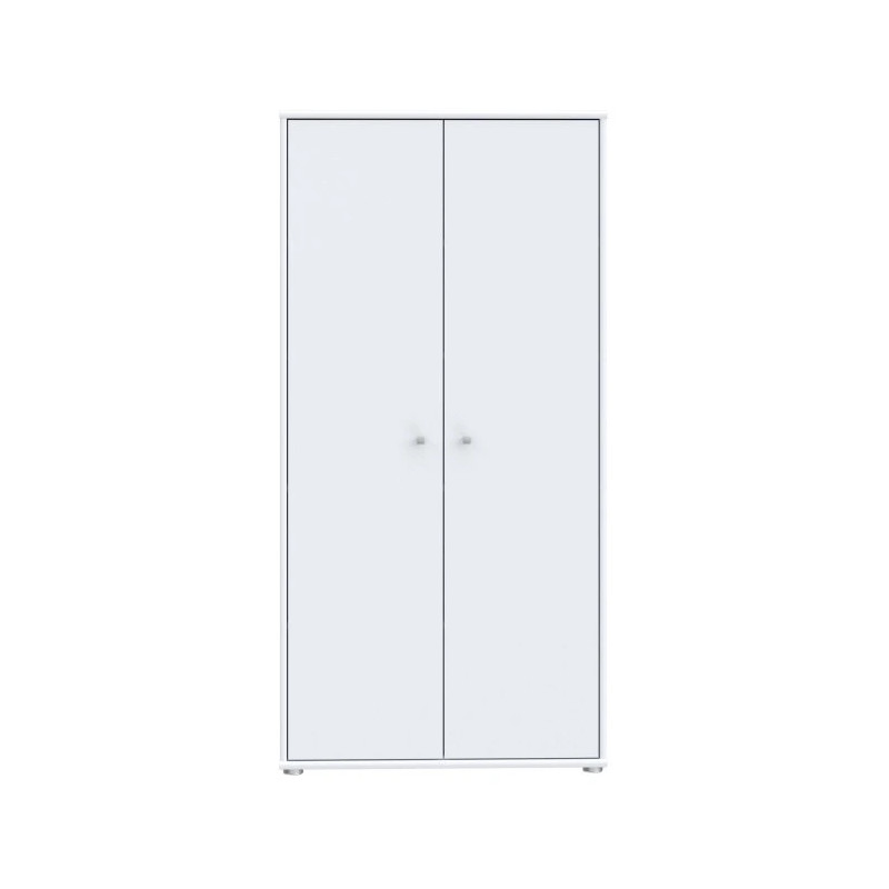 Szafka wysoka Biała 2 drzwiczki 149,5 cm – uniwersalna | Domowanie.pl