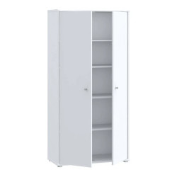 Szafka wysoka Biała 2 drzwiczki 149,5 cm – uniwersalna | Domowanie.pl