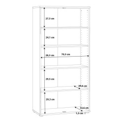 Szafka wysoka Biała 2 drzwiczki 149,5 cm – uniwersalna | Domowanie.pl
