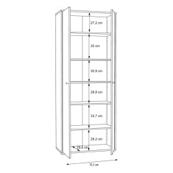 Wysoka szafa w stylu vintage – idealna do przechowywania | Sklep Domowanie