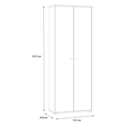 Szafa bieliźniarka lub regał biurowy – biel klasyczna | Sklep Domowanie