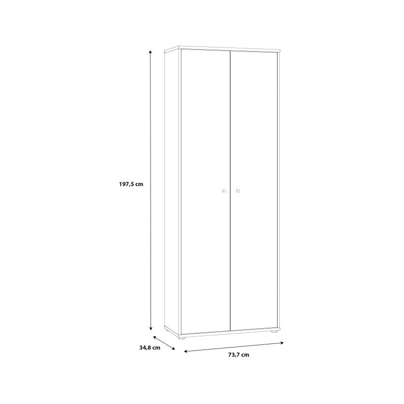 Szafa bieliźniarka lub regał biurowy – biel klasyczna | Sklep Domowanie