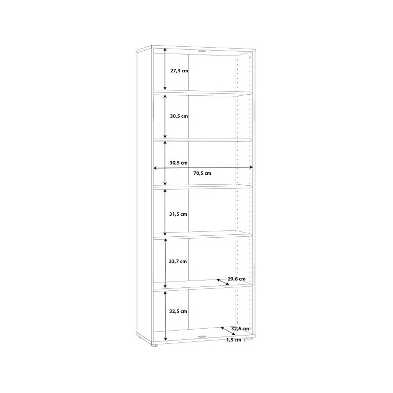 Szafa bieliźniarka lub regał biurowy – biel klasyczna | Sklep Domowanie