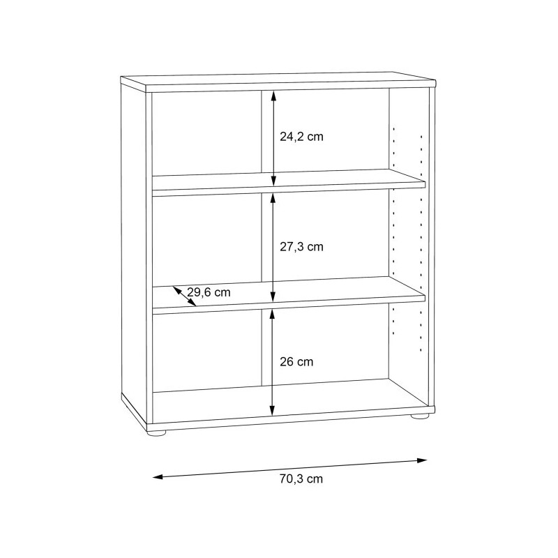 Regał Old-Wood Vintage NET106 – stylowy i praktyczny | Domowanie.pl