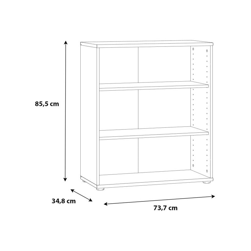 Mały regał biały NET106 – idealny do salonu lub biura | Domowanie