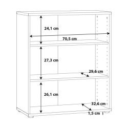 Mały regał biały NET106 – idealny do salonu lub biura | Domowanie