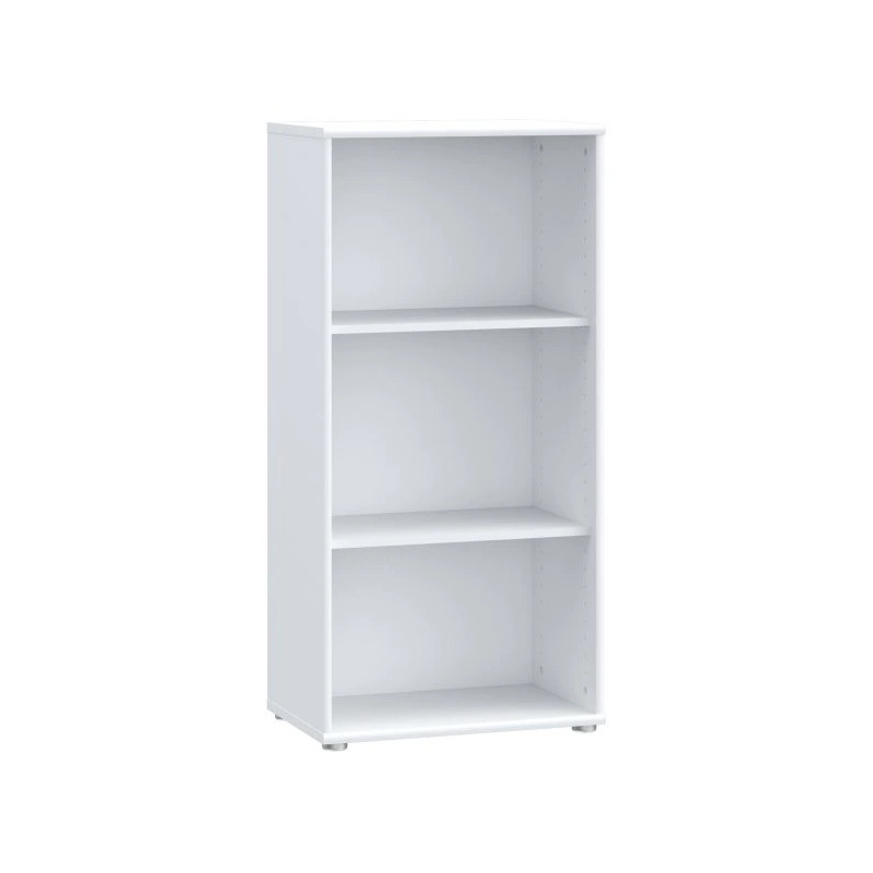 Biały regał NET106 – idealny do gabinetu lub salonu | Domowanie