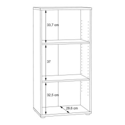 Regał vintage NET106 – mały, stylowy mebel do salonu lub gabinetu