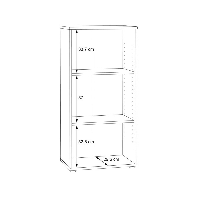 Regał vintage NET106 – mały, stylowy mebel do salonu lub gabinetu