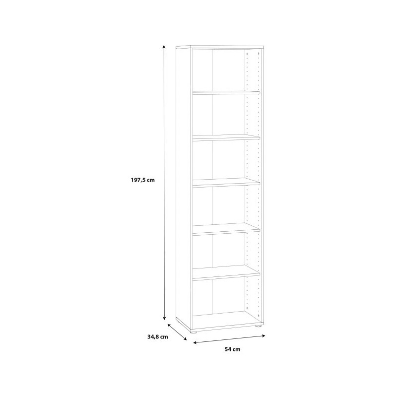 Biały regał wysoki 54 cm – praktyczny i elegancki | Domowanie.pl