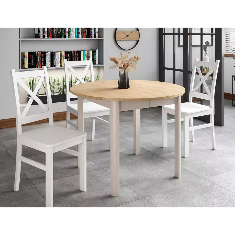 Rozkładany stół Dante dąb cremona torro/kaszmir 102(144)x75