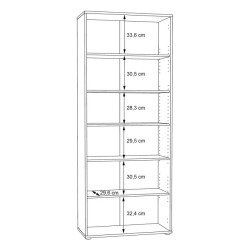 Regał wysoki Archbox  Old-Wood Vintage – stylowy i pojemny