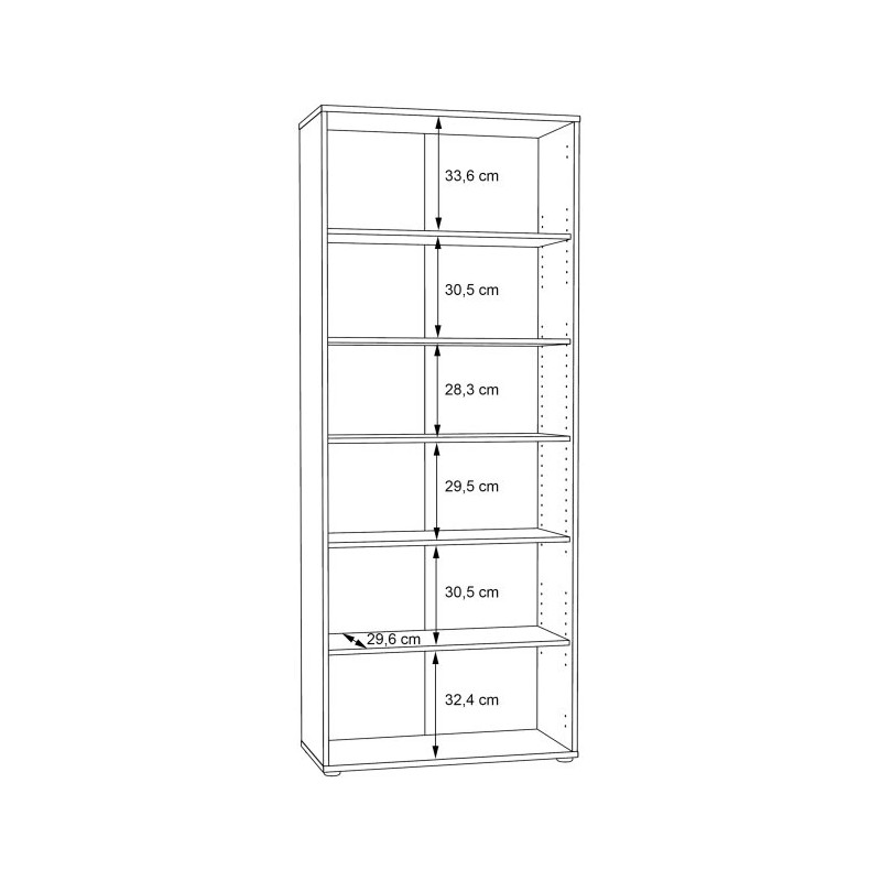 Regał wysoki NET106 Old-Wood Vintage – stylowy i pojemny | Domowanie