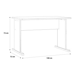 Biurko 110x70 cm białe – nowoczesne i funkcjonalne | Domowanie