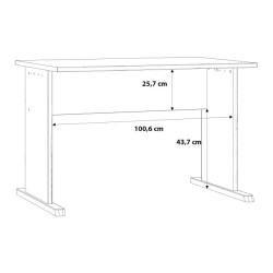 Biurko 110x70 cm białe – nowoczesne i funkcjonalne | Domowanie