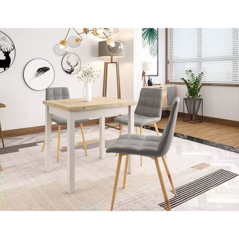 Rozkładany stół Flip 80 dąb cremona torro/kaszmir 80(160)x78