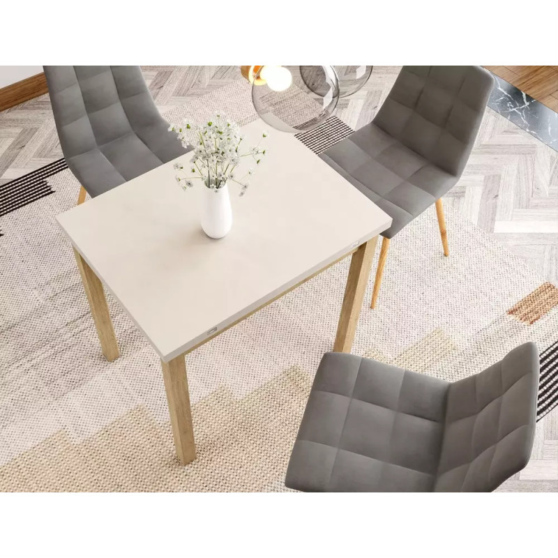 Rozkładany stół Flip 80 kaszmir/cremona torro oak 80(160)x78