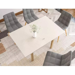 Rozkładany stół Flip 80 kaszmir/cremona torro oak 80(160)x78