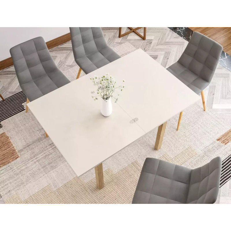 Rozkładany stół Flip 80 kaszmir/cremona torro oak 80(160)x78