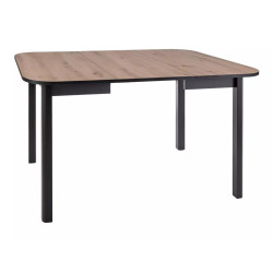 Rozkładany stół Dante II dąb artisan/czarny mat 90(130)x75