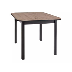 Rozkładany stół Dante II dąb artisan/czarny mat 90(130)x75