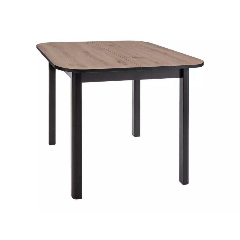 Rozkładany stół Dante II dąb artisan/czarny mat 90(130)x75