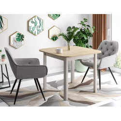 Rozkładany stół Dante II dąb cremona torro/kaszmir 90(130)x75